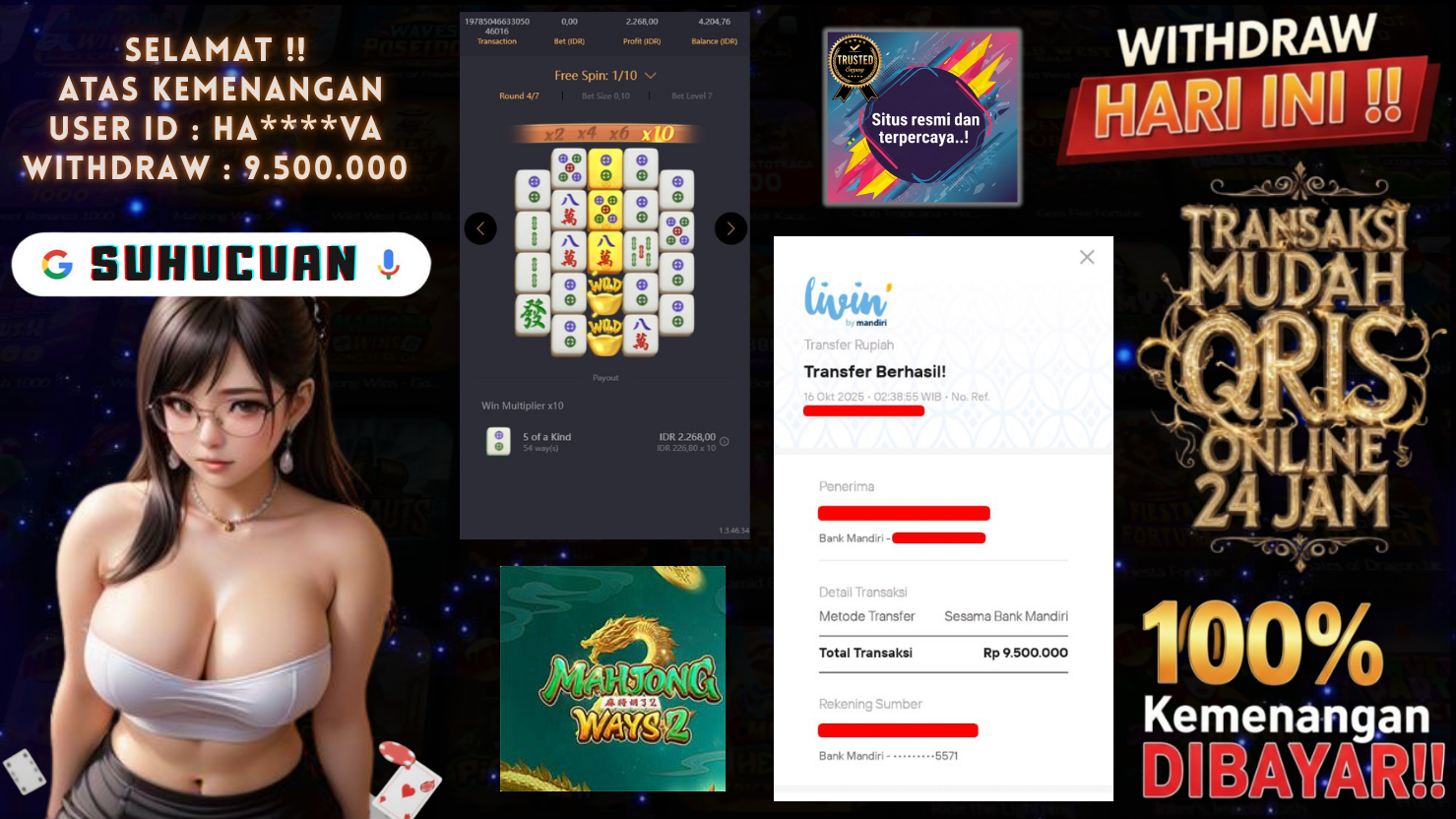 SUHUCUAN JACKPOT SLOT MAHJONG WAYS 2